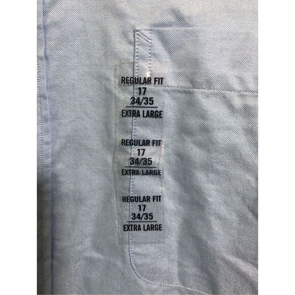 Tommy Hilfiger Men’s Light Blue Long Sleeve Collared T-Shirt Size 17 (34-35) Reg - Picture 8 of 8